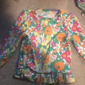 Precious little girl rash guard!